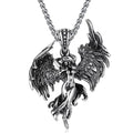 Men's Gothic Silver Pendant Necklace