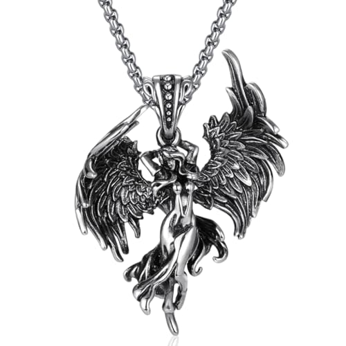 Men's Gothic Silver Pendant Necklace